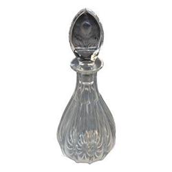 Crystal Decanter w/Floral Etched Stopper #1350338