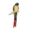 Image 1 : Parrot Enamel & Rhinestone-Style Pin #60439 #1350345