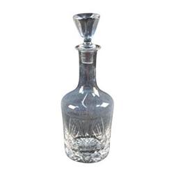 Cut Crystal Decanter with Design on Bottom #1350346