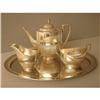 Image 1 : Coffee/Teaset Silver half fluted German #1366678