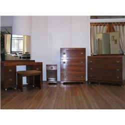 Late Period Art Deco/ Mid Century Bedroom Set #1366951