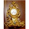 Image 1 : Late 19th Century Gilded carved wood clock with#1367298