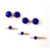 Image 1 : Carrington lapis lazuli cufflinks and studs #1367354