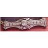 Image 1 : Platinum diamond bar pin #1367378