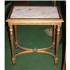 Image 1 : Louis XVI  French table gilt marble top #1367511