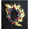 Image 1 : Diamond, Ruby and Sapphire Pin #1367594