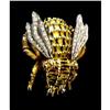 Image 1 : 18K Gold and Diamond Bee Fur Clip #1367624