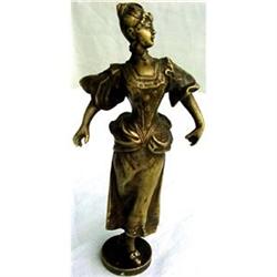 SIGNED BERGMAN VIENNA BRONZE SCULPTURE LADY #1367637