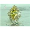Image 1 : RHJ Warm Canary Cubic Zirconium Marquise Ring #1378006
