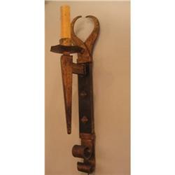 Pair of Gilded Wrought Iron Sconces #1378027