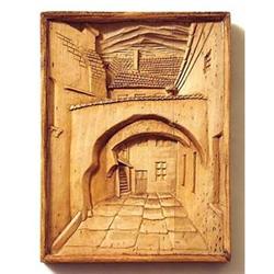 Carving painting "Streets of the world"  #1378112