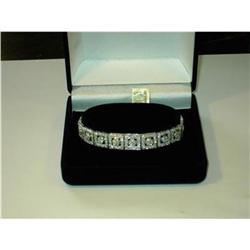 3.80ct  Diamond & 18kt White Gold Bracelet #1378131