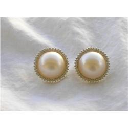 Pearl & Diamond Earrings #1378143