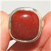 Image 1 : STERLING SILVER Estate RED JASPER Ring Sz 9.5 #1378455