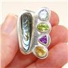 Image 1 : STERLING SILVER AMETHYST TOPAZ Ring Sz 5.5 #1378462