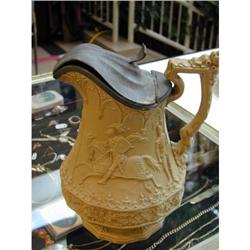 RIDGWAY COVERED SALT GLAZE JUG #1420182
