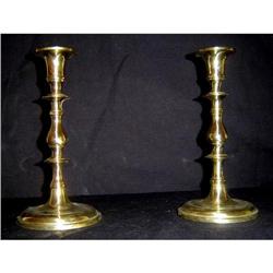 Pair of Antique  Brass Candlesticks #1420403