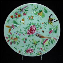 Antique Chinese Rose Canton Plate #1420410
