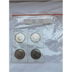 USA .50c coins