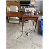 Image 1 : Sears Kenmore sewing machine in cabinet with chair