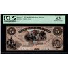 Image 1 : 1800's $5 Bank of the Empire State Note PCGS 63