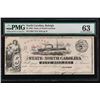 Image 1 : 1862 $5 Raleigh NC Obsolete Note PMG 63
