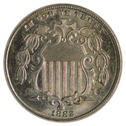 1882 Shield Nickel Coin