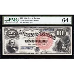 1880 $10 Jackass Legal Tender Note PMG 64EPQ