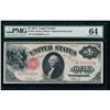 Image 1 : 1917 $1 Legal Tender Note PMG 64 Signatures Reversed