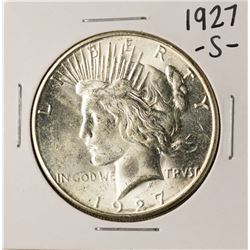 1927-S $1 Peace Silver Dollar Coin