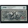 Image 1 : 1896 $5 Educational Silver Certificate PMG 35