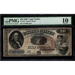 1880 $50 Legal Tender Note PMG 10