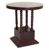 Image 1 : Art Deco Mahogany Pedestal Side Table #1333216