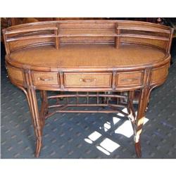 Palecek Asian Rattan Desk in Aesthetic Style #1333287