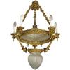 Image 1 : Antique Neoclassical Bronze Chandelier #1333290