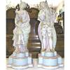 Image 1 : Pair French Rococo Figural Bisque Lamps #1333305
