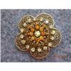 Image 1 : Miriam Haskell Signed Brooch--Flower #1333391