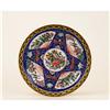 Image 1 : 19C Chinese Export Enamel Blue Rose Plate #1333793