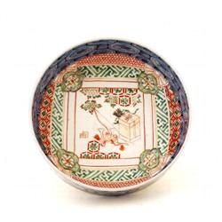 Meiji Japanese Enamel Imari Bow & Arrow Bowl #1333796