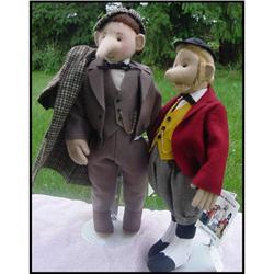 Dolls Dr. Watson and Sherlock Holmes Cloth  #1333915