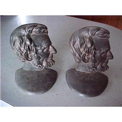 Lincoln Book Ends(iron);6 tall X 4.75  wide #1334007