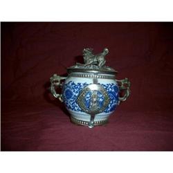 BLUE & WHITE QIANLONG INCENSE BURNER #1334048