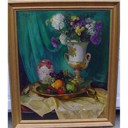 OIL ON CANVAS OF A STILLIFE #1350450