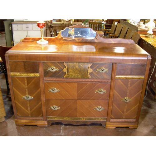 1940s Art Deco Waterfall Buffet or Server #1350686