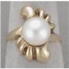 Image 1 : 14K 9MM Cultured Pearl Ring #1350747