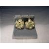 Image 1 : 18K Gold Handmade Seed Pearl Emerald Earrings #1350906