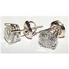 Image 1 : Stud earring ROUND 2 carats  DIAMOND STUDS #1351294