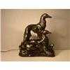 Image 1 : Lamp Retro  Black Porcelain Dogs 50s  #1367695