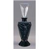 Image 1 : Czech Bohemian BLACK Perfume Bottle ART DECO #1367722