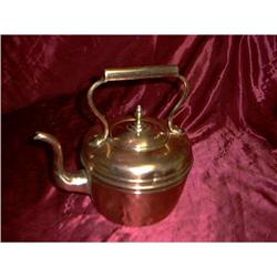 Antique Large Copper Tea Kettle #1367732